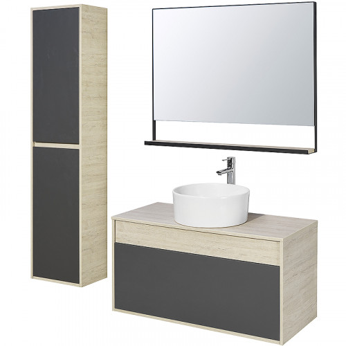 Зеркало Aquaton Лофт Урбан 100 1A248002LQX50 Дуб орегон МДФ / ЛДСП, стекло