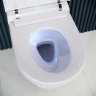 Комплект унитаза биде с инсталляцией RGW SW-70 63420270-01 с сиденьем Микролифт и клавишей смыва Хром фаянс подвесной