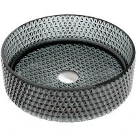 Раковина-чаша Ceramicanova Cristal 36 CN6060 Черная стекло накладная