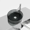 Раковина-чаша Ceramicanova Cristal 36 CN6060 Черная стекло накладная