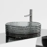 Раковина-чаша Ceramicanova Cristal 36 CN6060 Черная стекло накладная