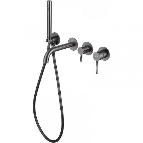 Смеситель для ванны Abber Wasser Kreis AF8130NG Никель