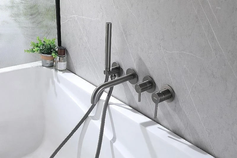 Смеситель для ванны Abber Wasser Kreis AF8130NG Никель