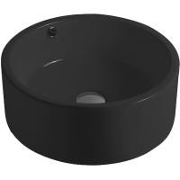 Раковина-чаша SantiLine 41 SL-1057MB Черная матовая фаянс накладная