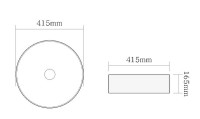 Раковина-чаша SantiLine 41 SL-1057MB Черная матовая фаянс накладная