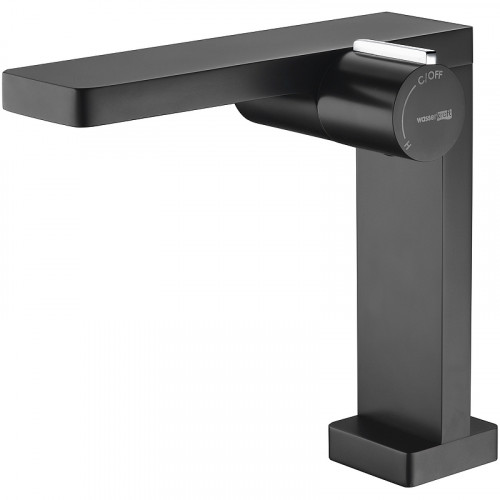 Смеситель для раковины WasserKRAFT Elbе 7410 Черный матовый латунь