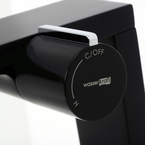 Смеситель для раковины WasserKRAFT Elbе 7410 Черный матовый латунь