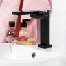 Смеситель для раковины WasserKRAFT Elbе 7410 Черный матовый латунь