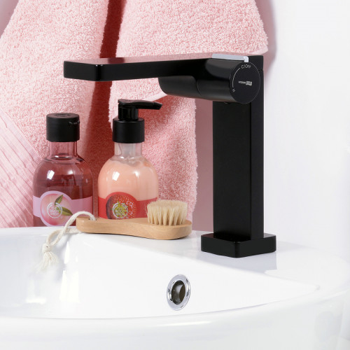 Смеситель для раковины WasserKRAFT Elbе 7410 Черный матовый латунь