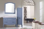 Зеркало ASB-Woodline Модерн 105 11231 Рошфор с Белой патиной массив дерева, стекло