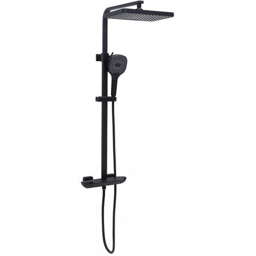 Душевая система Allen Brau Infinity 5.21030-31 Черная матовая латунь на стену