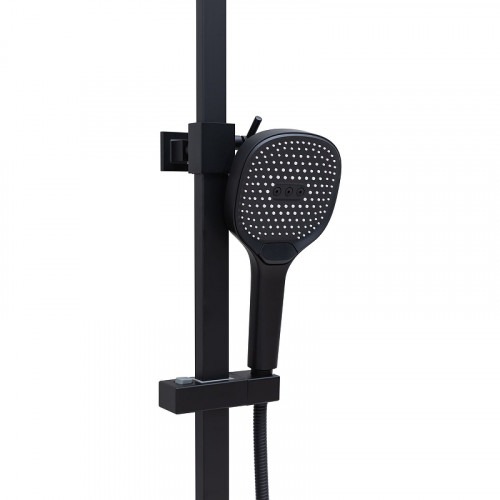 Душевая система Allen Brau Infinity 5.21030-31 Черная матовая латунь на стену