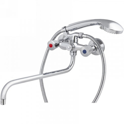 Смеситель для ванны Kaiser Luna 11080Shar универсальный Хром латунь на стену