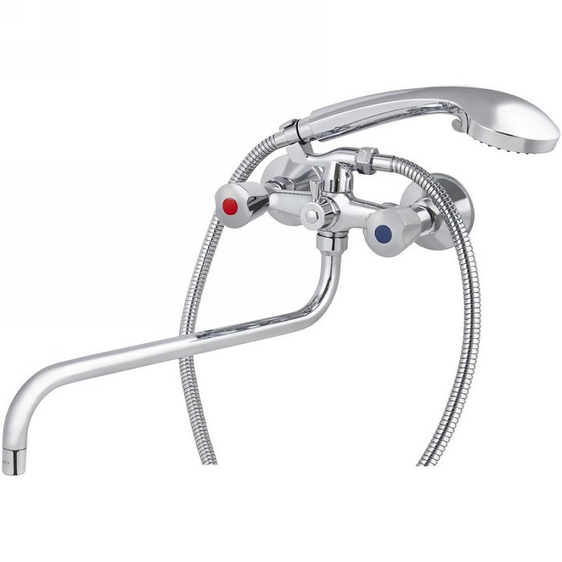 Смеситель для ванны Kaiser Luna 11080Shar универсальный Хром латунь на стену