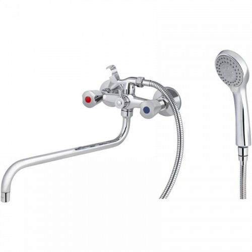 Смеситель для ванны Kaiser Luna 11080Shar универсальный Хром латунь на стену