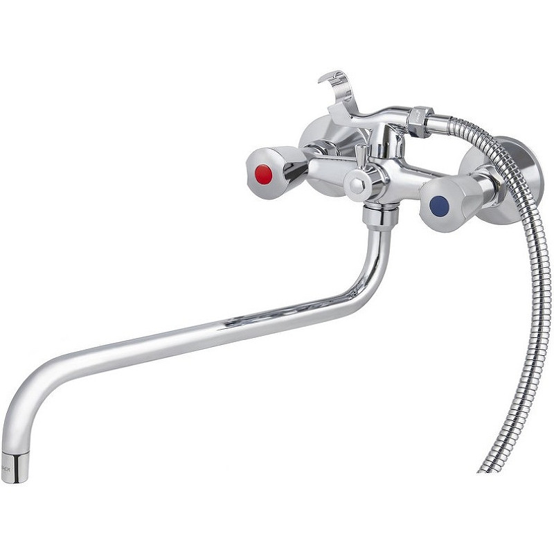 Смеситель для ванны Kaiser Luna 11080Shar универсальный Хром латунь на стену