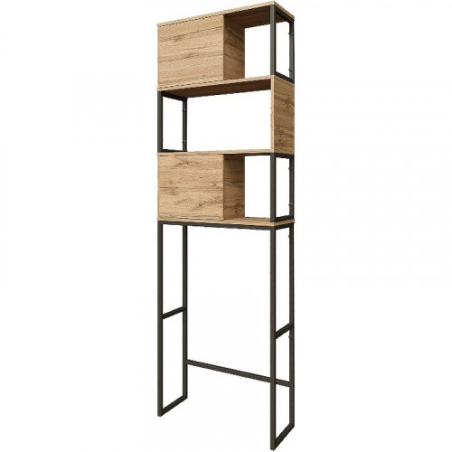 Стеллаж 1MarKa Grunge Loft 66 Ц0000005249 над стиральной машиной Дуб вотан МДФ / ЛДСП