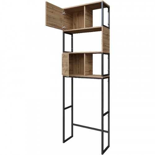 Стеллаж 1MarKa Grunge Loft 66 Ц0000005249 над стиральной машиной Дуб вотан МДФ / ЛДСП