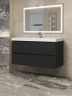 Тумба под раковину Uperwood Tanos 90 291020233 подвесная цвет Черный матовый