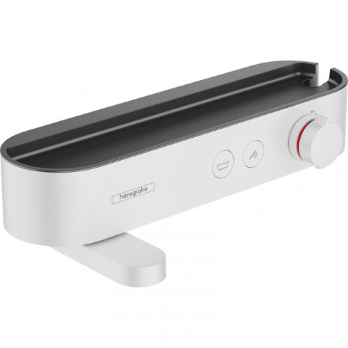 Смеситель для ванны Hansgrohe ShowerTabletSelect 400 24340700 с термостатом Белый матовый латунь на стену