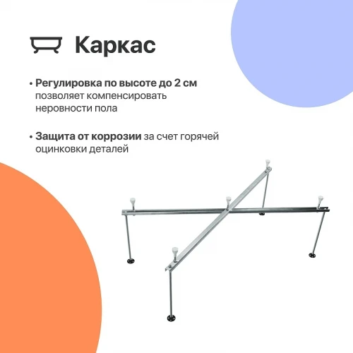 Акриловая ванна DIWO Переславль 170х70 цвет Белый