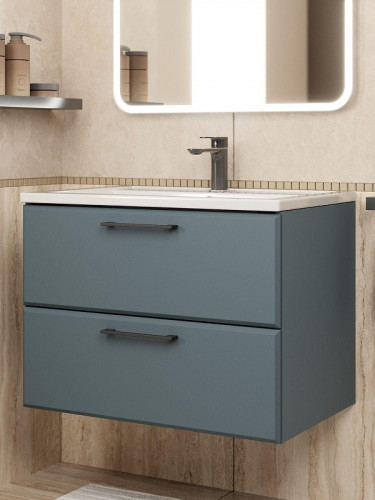 Тумба под раковину Uperwood Foster New 70 TFosterNEW70g подвесная цвет Серый графит