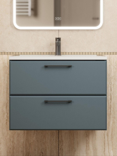 Тумба под раковину Uperwood Foster New 70 TFosterNEW70g подвесная цвет Серый графит