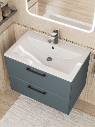 Тумба под раковину Uperwood Foster New 70 TFosterNEW70g подвесная цвет Серый графит