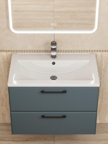 Тумба под раковину Uperwood Foster New 70 TFosterNEW70g подвесная цвет Серый графит