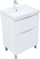 Тумба с раковиной Aquanet Алвита New 50 345683 цвет Белый матовый