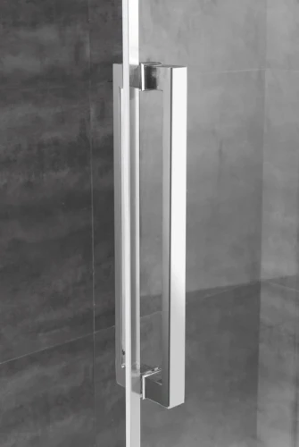 Душевой уголок Cezares Lux Soft AH-1 130x200 профиль Хром стекло прозрачное