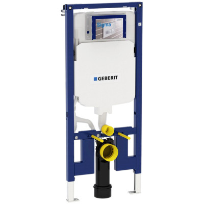 Инсталляция Geberit Duofix Sigma 8 111.796.00.1 для унитаза со смывным бачком нержавеющая сталь