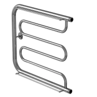 Водяной полотенцесушитель Mixline Simple PM1 50х60 556321 с полкой цвет Хром