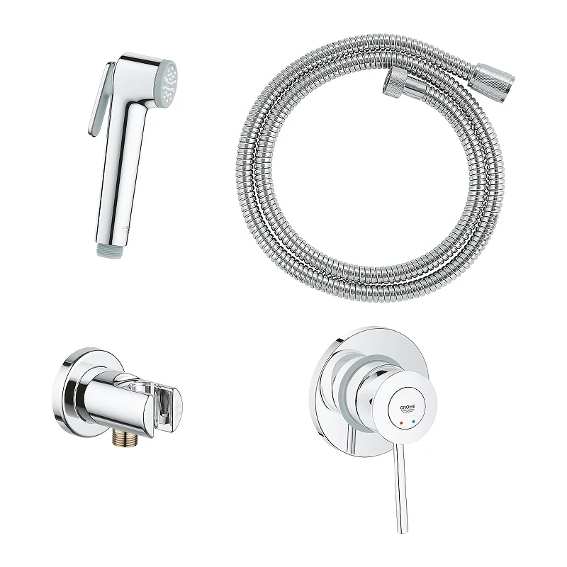 Гигиенический душ со смесителем Grohe BauClassic 124434 Хром