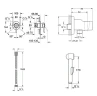 Гигиенический душ со смесителем Grohe BauClassic 124434 Хром