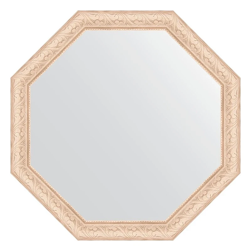 Зеркало Evoform Octagon 65х65 BY 3974 в багетной раме - Беленый дуб 57