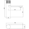 Смеситель для раковины Orange Push M01-021cr