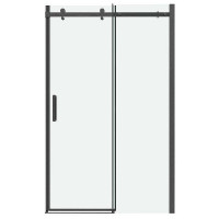 Душевая дверь Grossman Classic 140 100.K33.04.140.42.00 профиль Графит сатин стекло прозрачное
