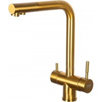 Смеситель для кухни ZorG Inox SZR-7039 BRONZE Бронза нержавеющая сталь на столешницу