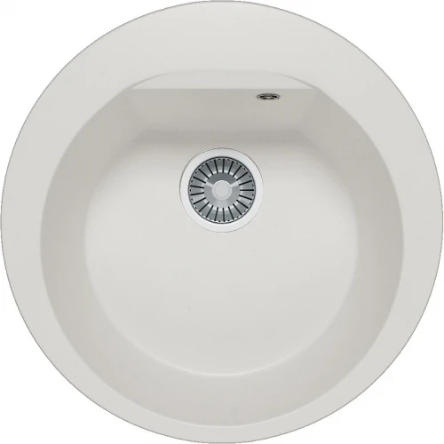 Кухонная мойка Polygran Atol-520 №36 627451 Белый хлопок искусственный камень (литьевой мрамор) встраиваемый
