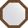 Зеркало Evoform Octagon 60х60 BY 3695 в багетной раме - Виньетка состаренная бронза 56 мм