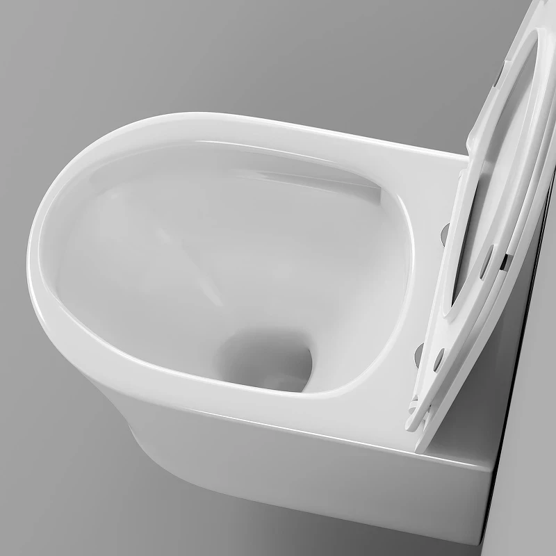 Унитаз Grossman Thin Rim GR-5604SQ подвесной цвет Белый глянцевый с сиденьем