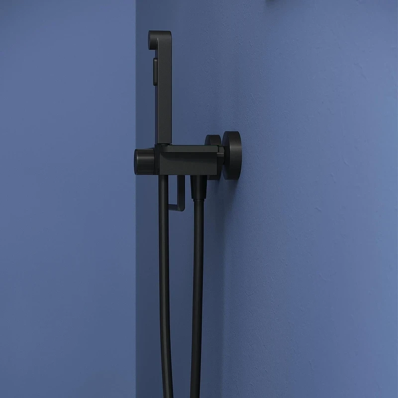 Гигиенический душ со смесителем RGW Shower Panels (Шоувер панелс) SP-220B 581408220-04 цвет Черный матовый