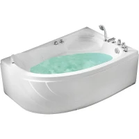 Акриловая ванна Gemy 150х100 G9009 B R с гидромассажем