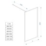 Душевая перегородка Veconi Korato KR-81F 90 KR81F-90-08-C4 профиль Хром стекло рифленое