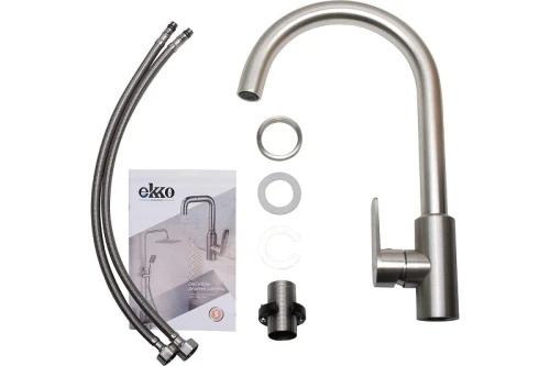 Смеситель для кухни Ekko E4001-5 цвет Сатин