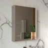 Зеркальный шкаф Equil Gleam 60 szGLEAM.LED.60.1D-25 с подсветкой цвет Амарок Дуб вотан
