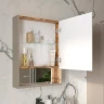 Зеркальный шкаф Equil Gleam 60 szGLEAM.LED.60.1D-25 с подсветкой цвет Амарок Дуб вотан