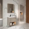 Зеркальный шкаф Equil Gleam 60 szGLEAM.LED.60.1D-25 с подсветкой цвет Амарок Дуб вотан