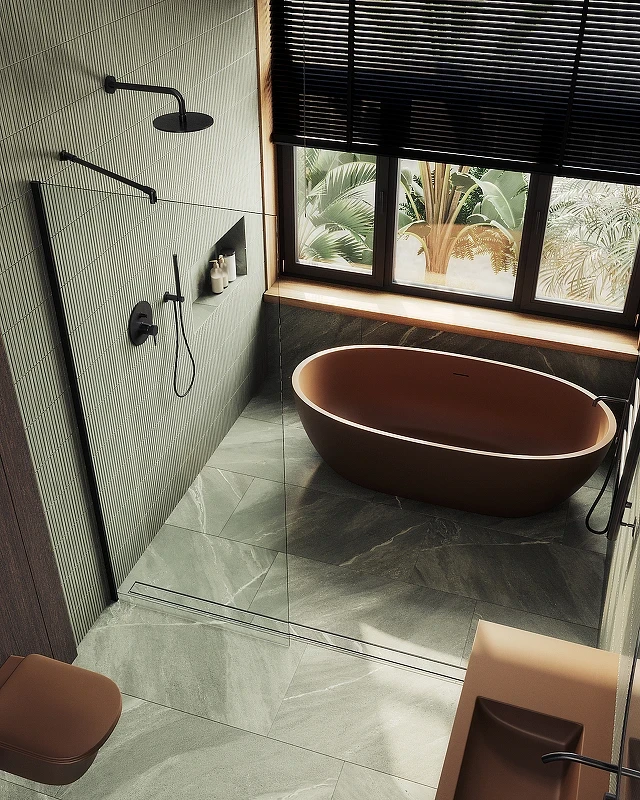 Душевая перегородка Maybah Glass MGD-695-6ш 790x1950 в широком профиле Черный стекло прозрачное